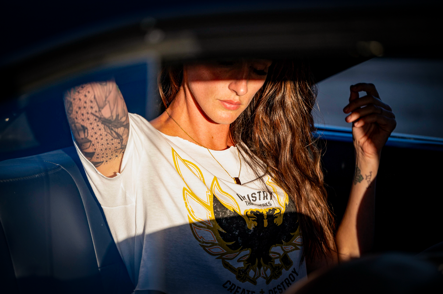 Women's Free Bird Fitted Crop - Bright White