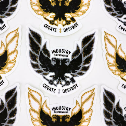 Free Bird Sticker - Gold