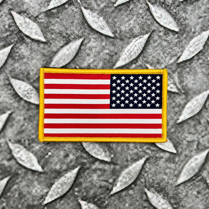 Reversed Woven American Flag Patch