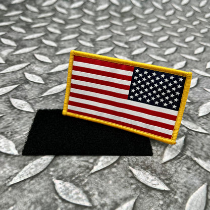 Reversed Woven American Flag Patch