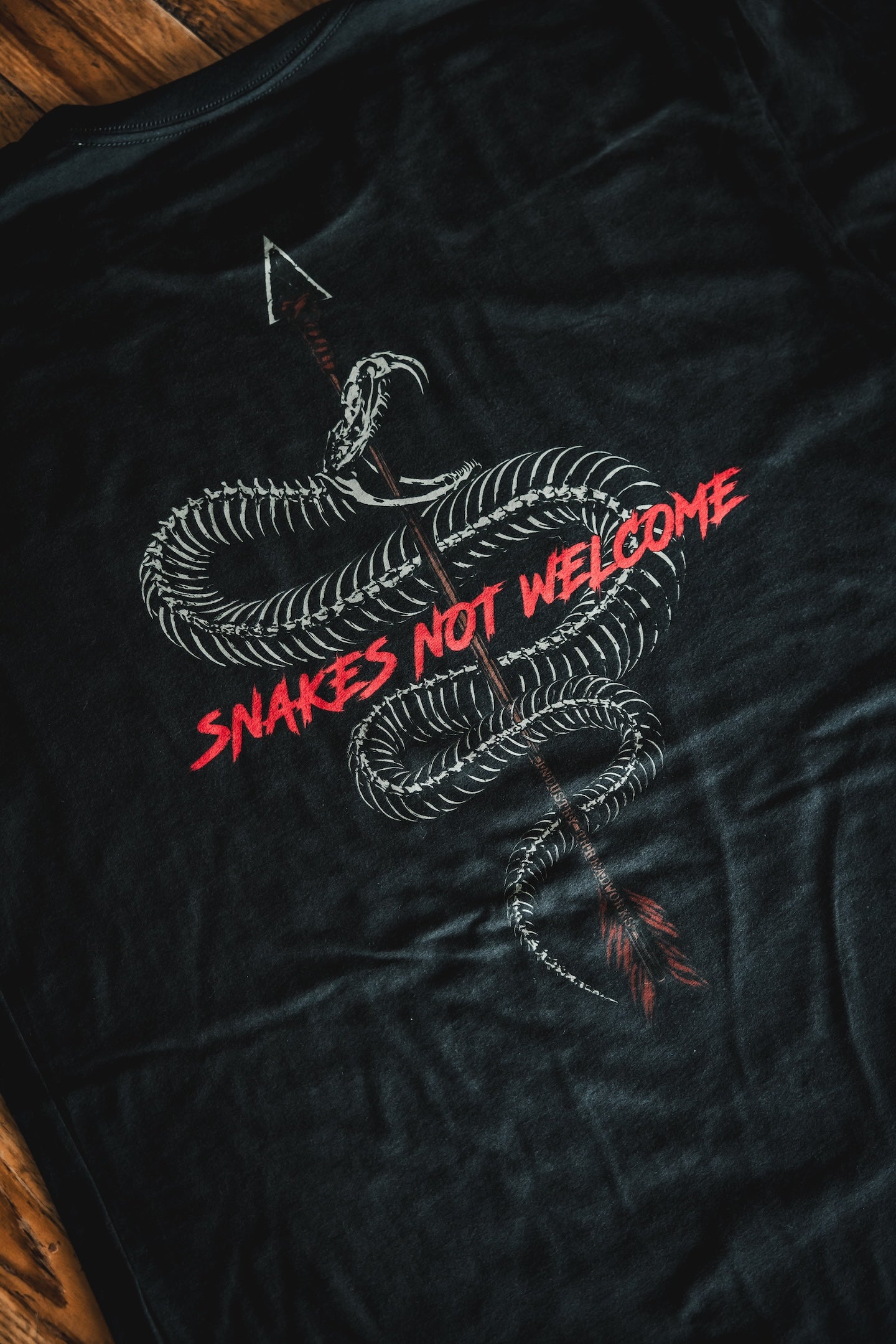 🇺🇸 Made in USA - Snakes Not Welcome - True Black w/ Contrast Stitch