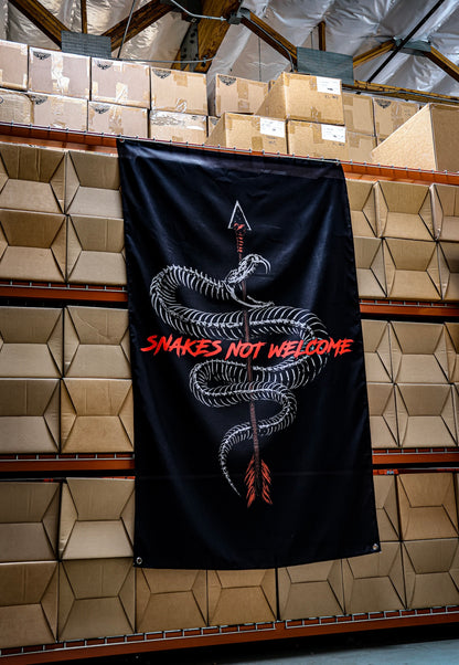 Snakes Not Welcome Flag