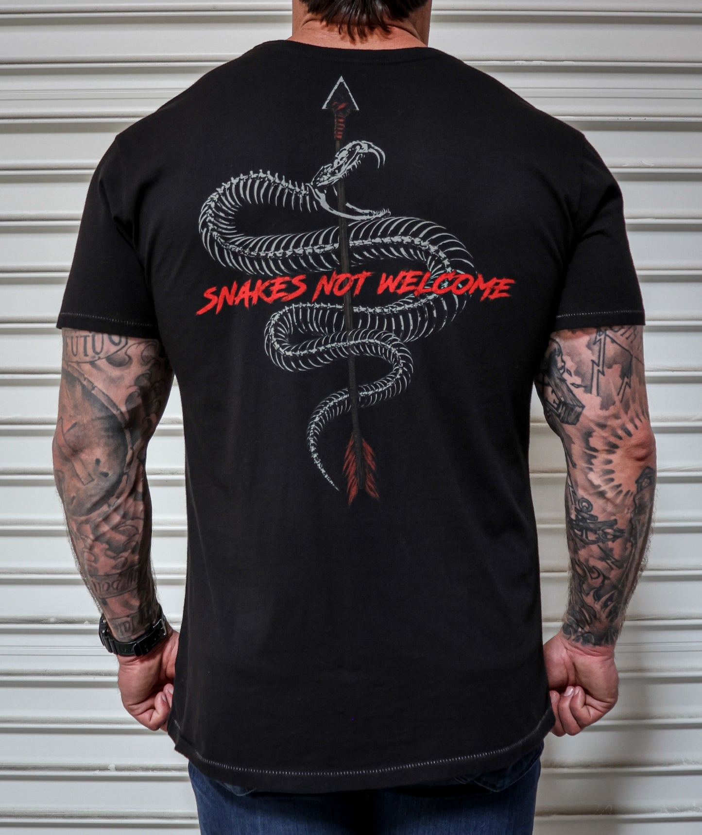 🇺🇸 Made in USA - Snakes Not Welcome - True Black w/ Contrast Stitch